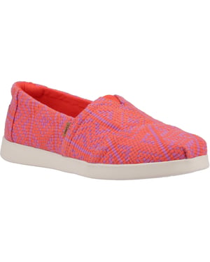TOMS Alpargata Plus 100% Katoen Dames Vuur Espadrilles