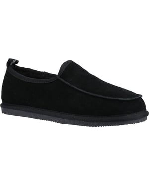 Hush Puppies Charles Suède Herenpantoffels Zwart