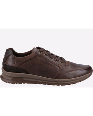 Hush Puppies Joseph Leren Herenschoenen Met Veters In Bruin Leer