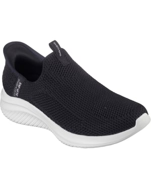 Skechers Ultra Flex 3.0 Easy Win Textile zwarte damestrainers