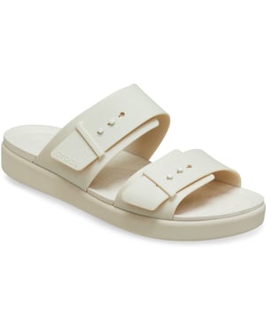 Crocs Brooklyn Buckle Dames Sandalen in Sandstone