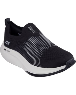 Skechers GO WALK Max Walker Sally Textiel Dames Zwart/Wit Sneakers