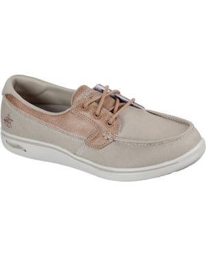 Skechers Arch Fit Uplift Cruise'N By Polyester Dames Natuurlijke Bootsschoenen