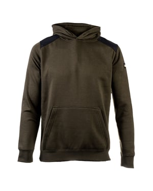 Caterpillar Essentials Polyester Groene Hooded Sweatshirt voor Mannen