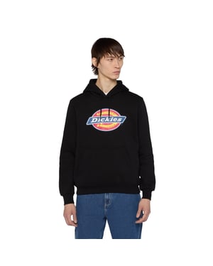 Dickies Icon Logo Polyester Unisex Volwassenen Zwarte Hooded Sweatshirt