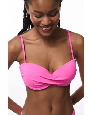 Effen Push-Up Beugel Bikini Top