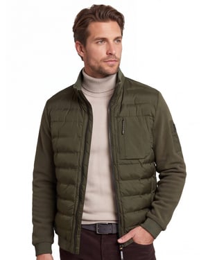 tussenjas Camel Active forest groen met borstzak