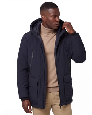 Winterjas Brax donkerblauw
