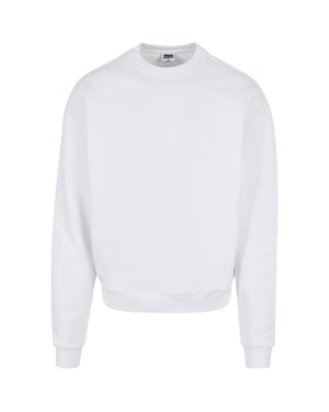 Urban Classics Heren Ultra Zware Crew Hals Sweatshirt (Wit)