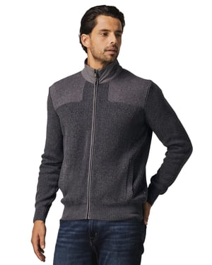 antraciet wollen sweatvest State of Art