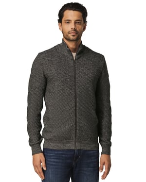 Antraciet wollen sweatvest State of Art
