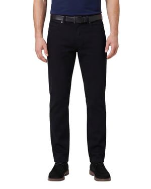 Gardeur Bill pantalon 5-pocket effen zwart katoen normale fit