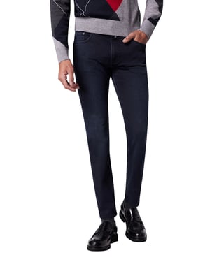 Pierre Cardin 5-pocket spijkerblauw Lyon tapered fit denim