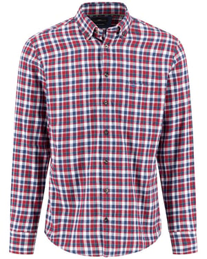 Overhemd Fynch Hatton rood flanel