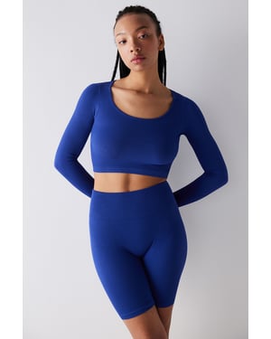 Geribbelde Lange Mouwen Romper