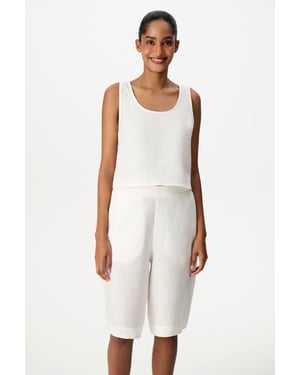 Linnen Mouwloze Bodysuit