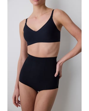 High-Waisted Mesh Insert Shapewear Body送り
