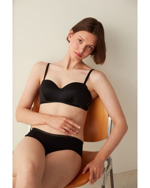 Midden-heup Katoenen Jersey Hipster Slip