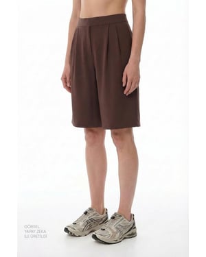 Hoog-Waisted Plyo Wijdbenige Shorts
