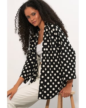 Gestippelde Strand Kimono