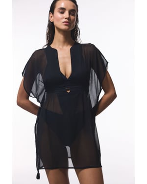 Transparant Mini Kimono Kaftan