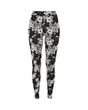 Urban Classics Dames/Dames Zachte Legging met Luipaardprint (Zwart)