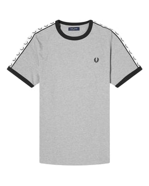 Fred Perry Taped Ringer Steel Marl T-shirt