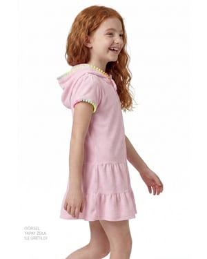 Jeugd Mini Gebreide Kaftan Cover-Up