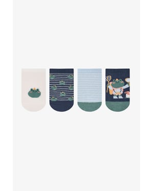 Jeugd 4-Pack Crew Sokken