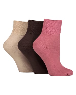 3 Pack Unisex Bamboe Diabetische Enkelsokken Zacht Ademend Zachte Pasvorm Voor Elke Dag