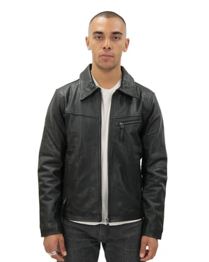 Harrington koeienhuid leren herenjack-Lima