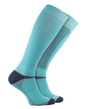Bamboe Ruitersokken | COMODO | Lange Laars Paardrijsokken | Knielange Bamboesokken - Licht Turquoise
