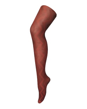 Sock Snob Dames80 denier ondoorzichtig patroon panty's - Rood Weven
