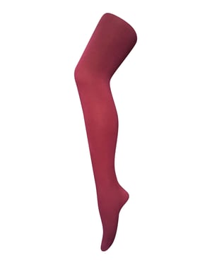 Dames 80 denier ondoorzichtige effen gekleurde panty's - Bordeaux