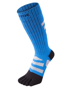 TOETOE - Heren & Dames Buiten 3D Terry Walker Gevoerde Woltenen Socks - Zwart & Blauw
