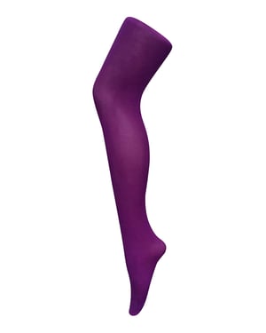 Dames 80 denier ondoorzichtige effen gekleurde panty's - Keizerlijk Paars