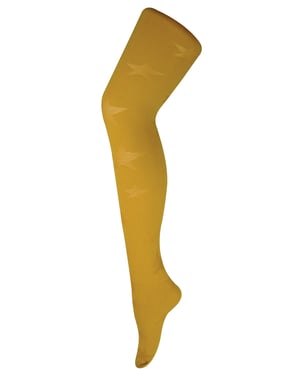 Sock Snob Dames80 denier ondoorzichtig patroon panty's - Star Mosterd