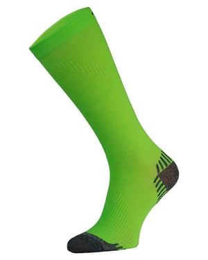Comodo - Kniehoge compressie hardloopsokken - Neon Groen
