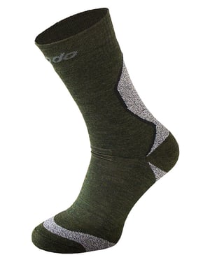Comodo - Thermische wandelsokken van merinowol - Khaki Green