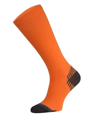 Comodo - Kniehoge compressie hardloopsokken - Neon Oranje