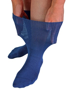 Dr.Socks - Extra brede bamboe oedeemsokken - Marine