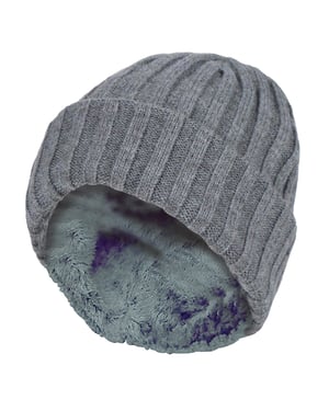 Heat Holders Geribbelde wintermuts voor jongens - Pebble Melange