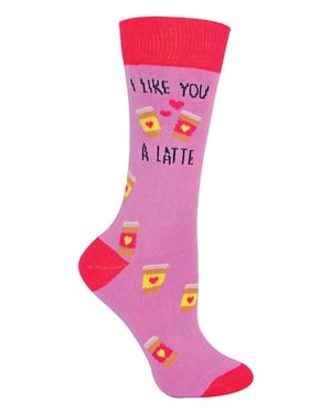 Urban Eccentric - I Like You A Latte NieuwigheidSokken - Ik Vind Je Een Latte Leuk