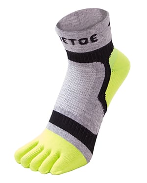 TOETOE - Heren & Dames Ademend Sport Licht Hardloop Lage Sneakersokken - Groen