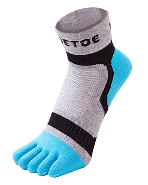 TOETOE - Herensokken & Dames Sokken Ademend Sport Licht Lage Toesok - Blauw