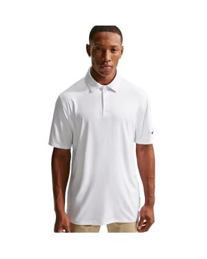 Nike Velocity-poloshirt voor heren (Wit, Zwart)