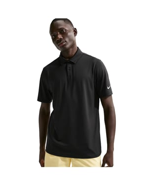 Nike Velocity-poloshirt voor heren (Zwart, Wit)