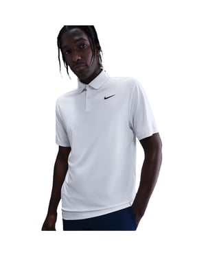 Nike Dri-FIT-poloshirt voor heren (Wit, Zwart)
