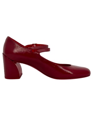 Christian Louboutin Miss Jane 55 Mary Jane pumps in rood lakleer