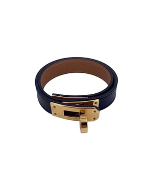 Hermes leren armband Kelly Double Tour